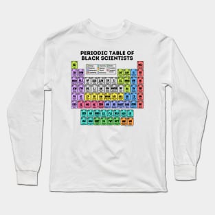 Periodic Table of Black Scientists (Light) Long Sleeve T-Shirt